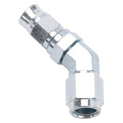 Russell 620381 Powerflex Rebuildable Hose End #3 AN 45 Deg Forged SS Finish