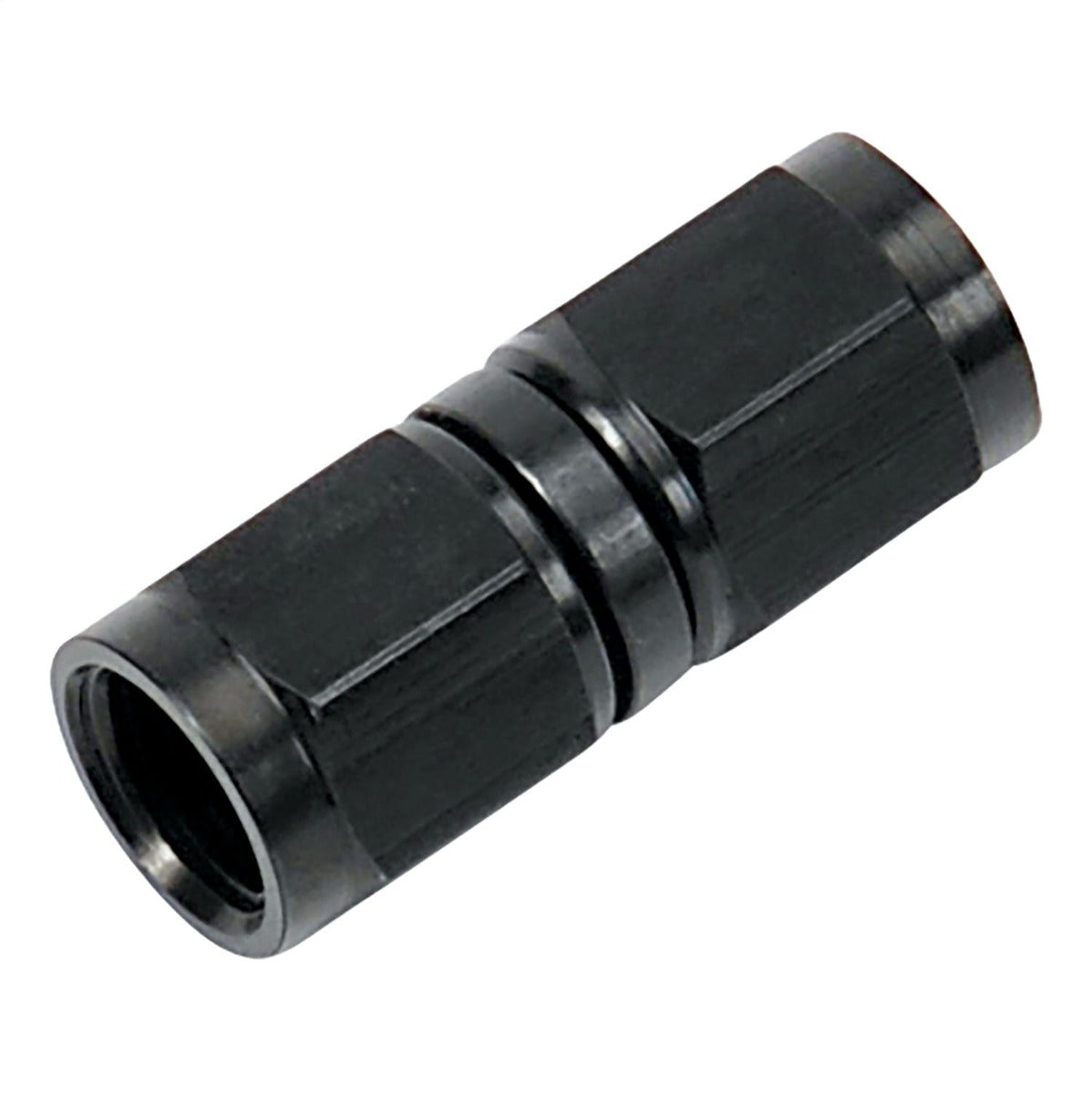 Russell 640143 Swivel Coupler Straight -4 AN Black Anodize