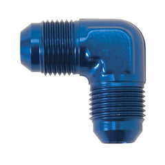 Russell 640740 Adapter. 90? Elbow. -8 AN Male Flare. Blue Anodized