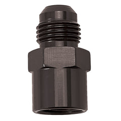 Russell 640823 Adapter Fitting M14 X 1.5 Female O-Ring Port To -6 AN Flare Black Anodize
