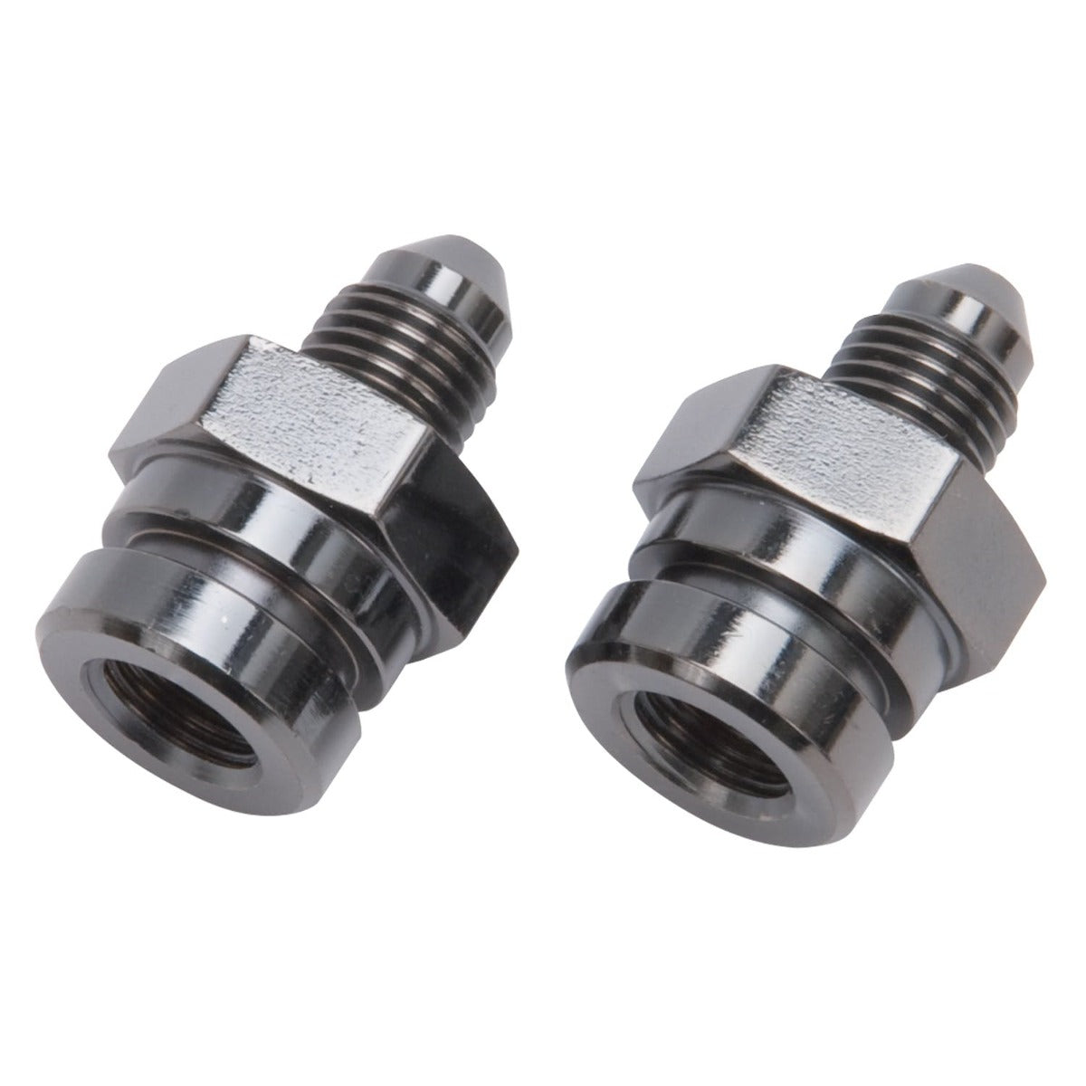 Russell 641293 Fitting Steel? 3/8 inch - 24 IF Female to -3 AN Male Black