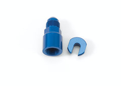 Russell 641300 Fuel Fitting #6 AN Male to 1/4 inch EFI Female Blue Anodized