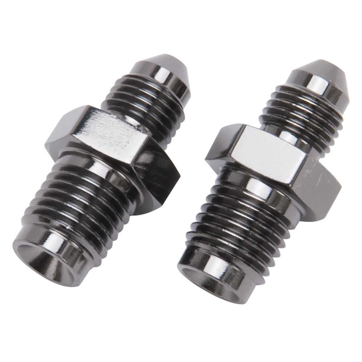 Russell 641323 Fitting Steel?7/16 inch-20 IF Male to -3 AN Male Black