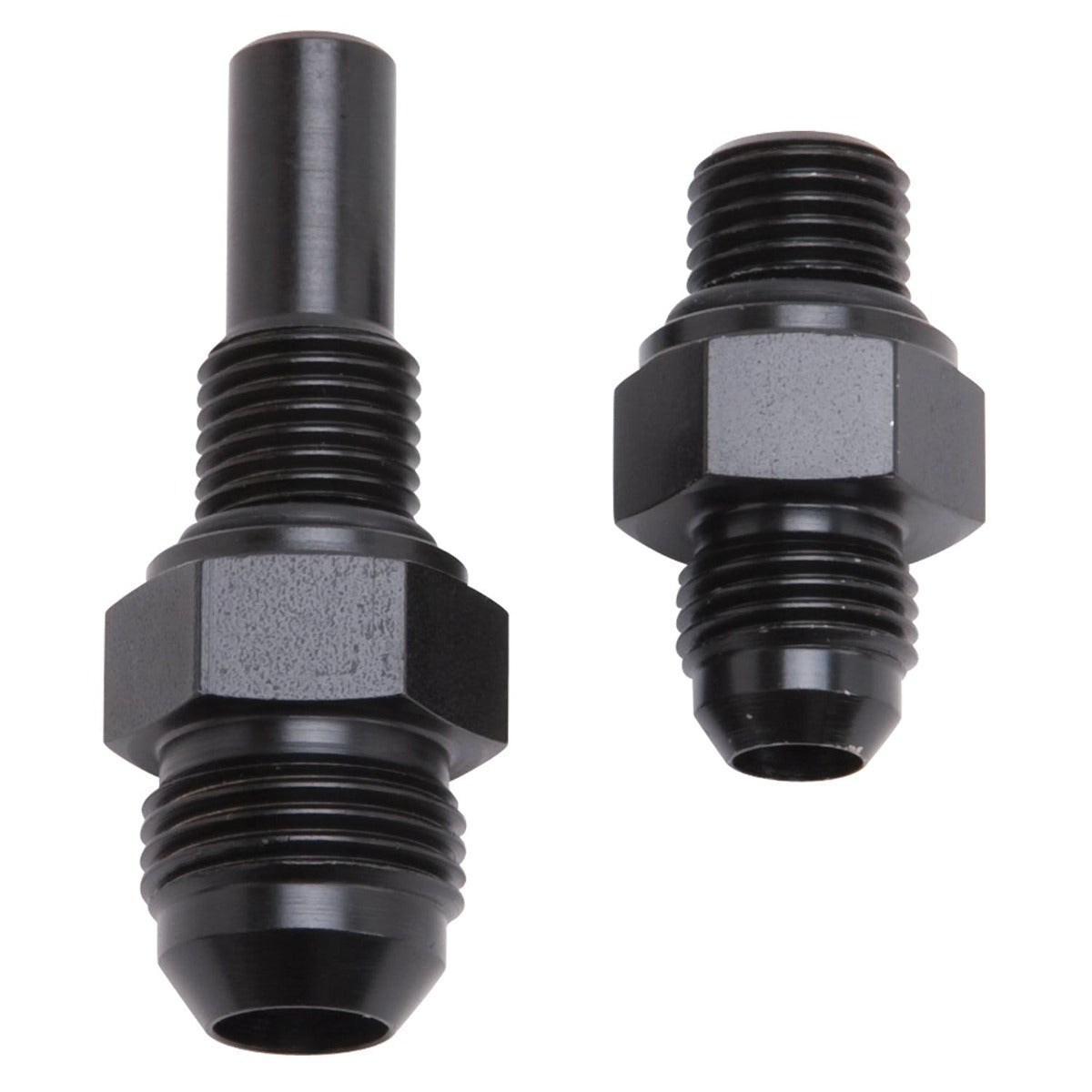 Russell 641390 Transmission Adapter Fitting; #6 AN TO 4L80 Trans.Ports