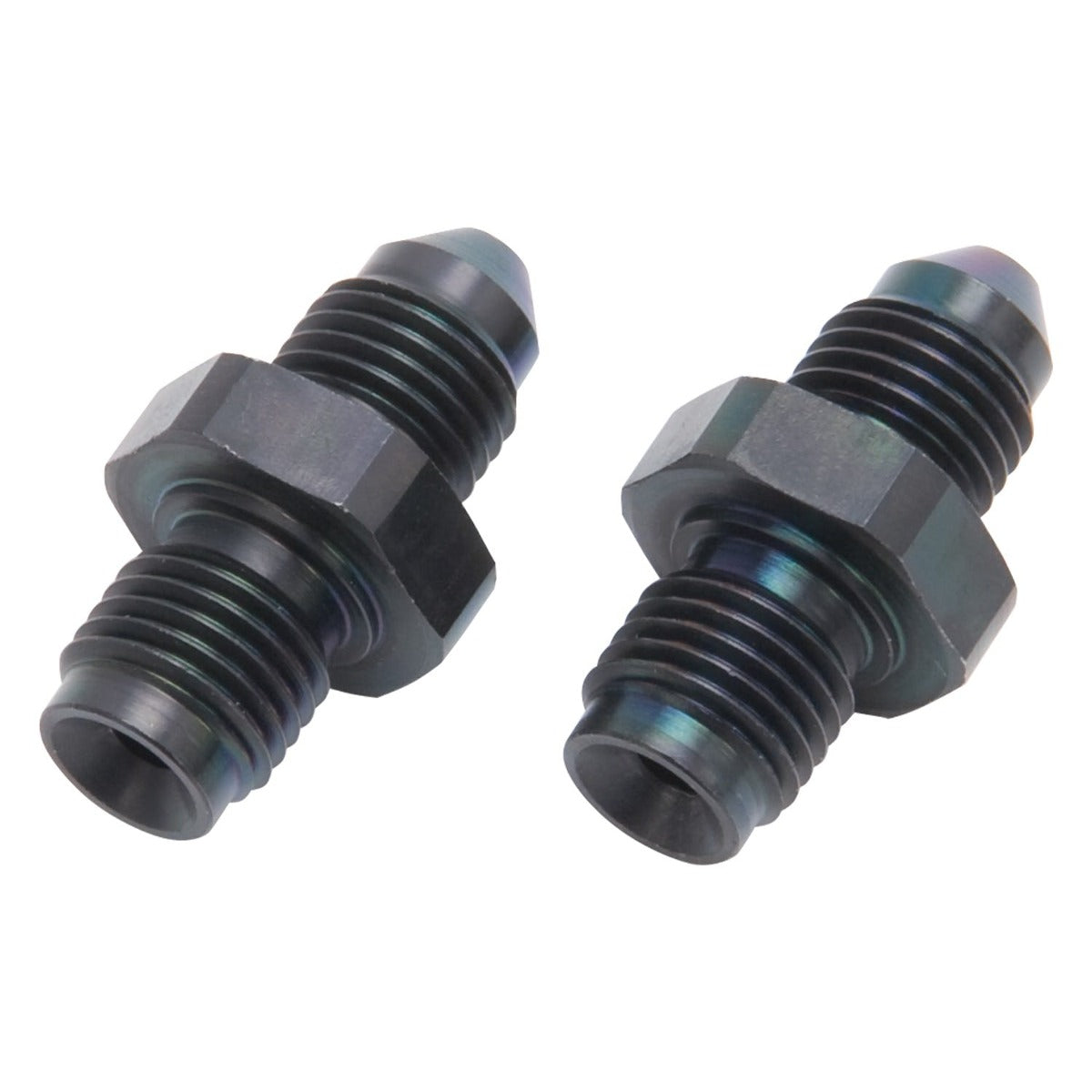 Russell 643963 Fitting Steel 3/8 inch - 24 IF Male to -3 AN Male Black