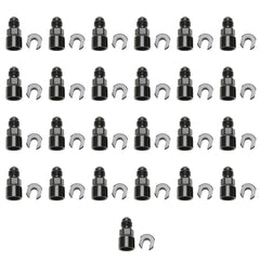 Russell 644117 EFI Adapter Fitting -6 AN Male To 5/16 inch SAE Quick Disconnect Female Screw Type