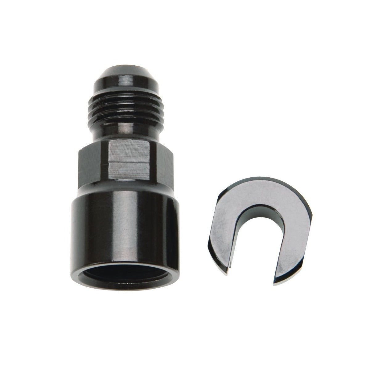 Russell 644123 EFI Adapter Fitting -6 AN Male to 3/8? SAE Quick-Disconnect Female Screw