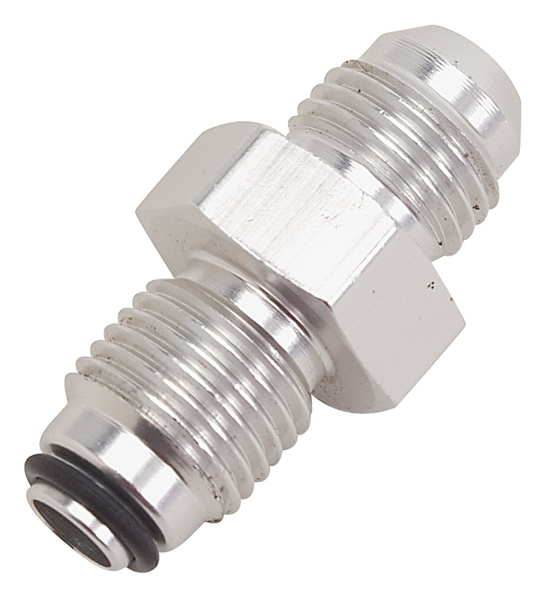 Russell 648020 Adpater  Power Steering  #6 AN male to 9/16?-18 O-Ring Seal  Clear Anodized