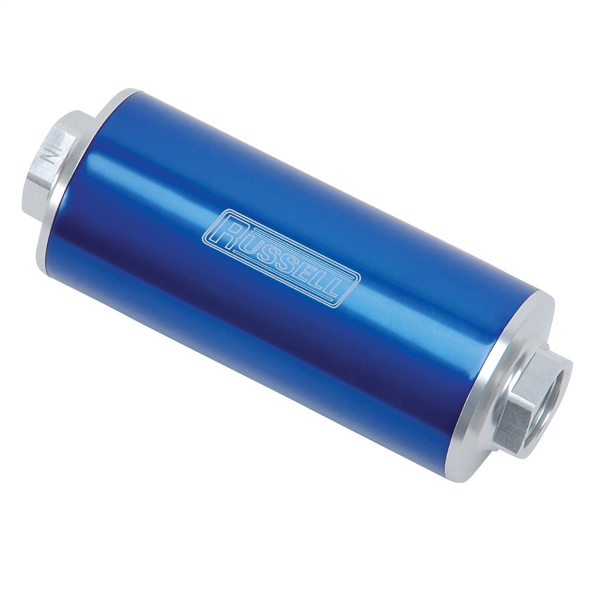 Russell 649262 Fuel filter, Profilter, 6? long, 60 Micron, #10 AN Inlet/#10 AN Outlet, Blu