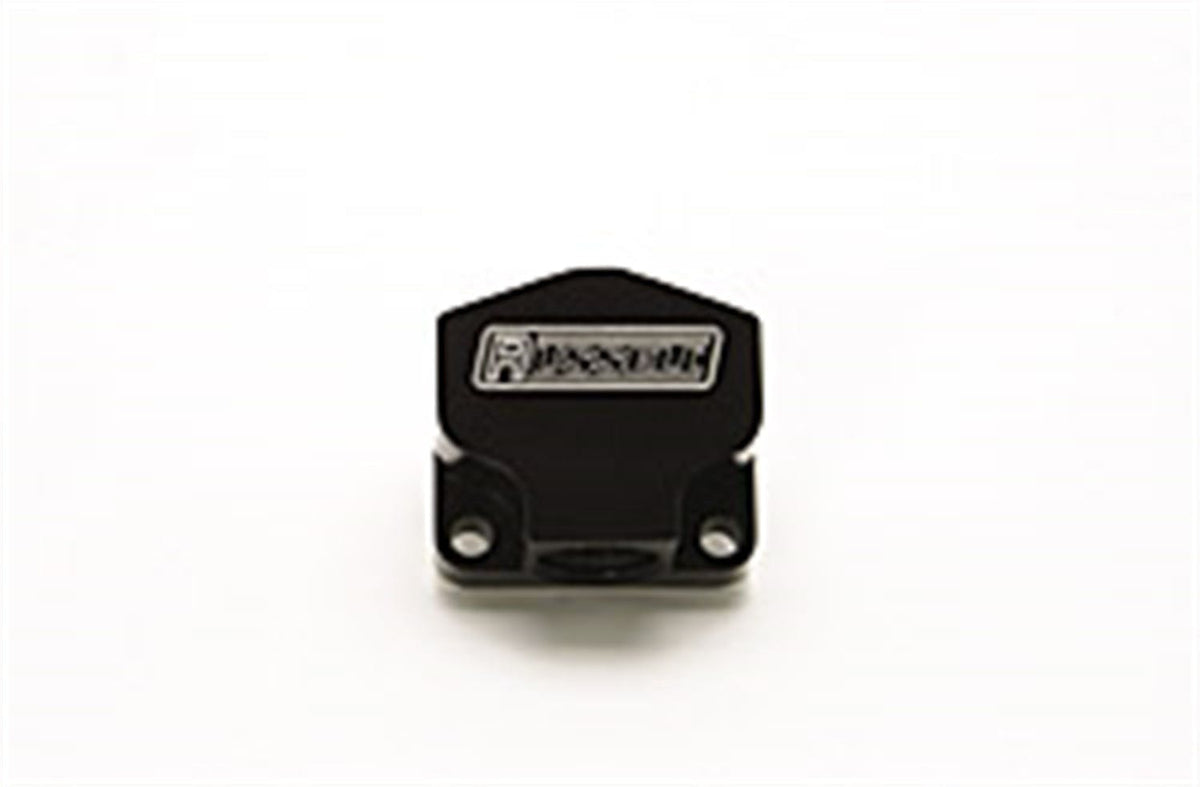 Russell 650400 Blck Anodized Billet Y Block With -6 Inlet And -6 Outlet