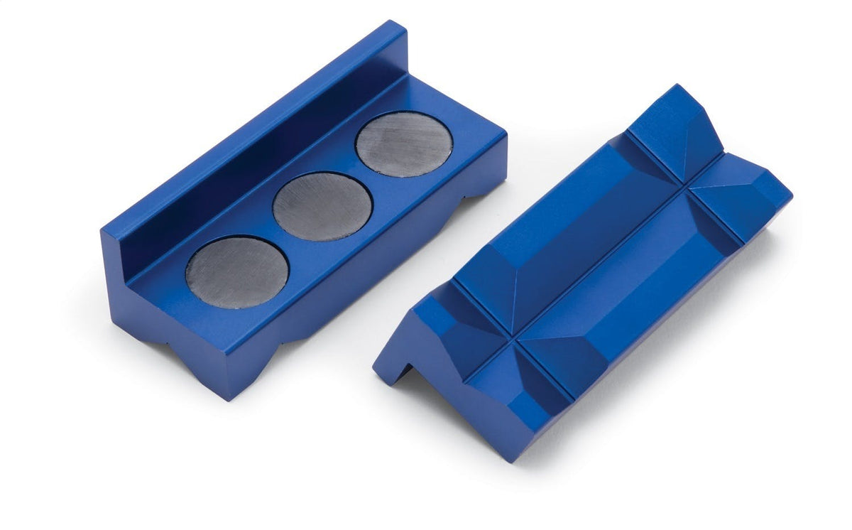 Russell 654420 Billet Aluminum Vice Jaws Blue Anodize