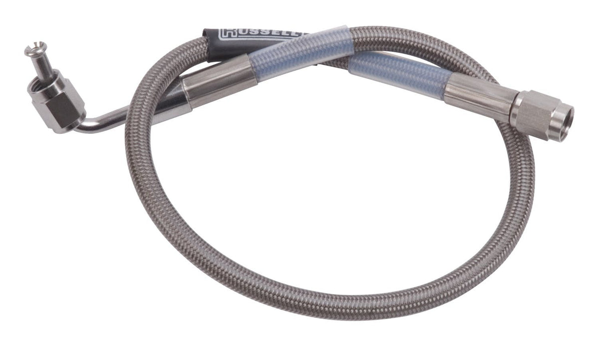Russell 655062 Brake Line Assembly  24in 90-Deg #3 To Straight #3    Endura / Street Legal