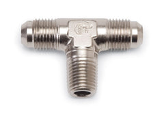 Russell 660121 Fitting Endura -6AN Male Tee X 3/8in NPT Male On Side