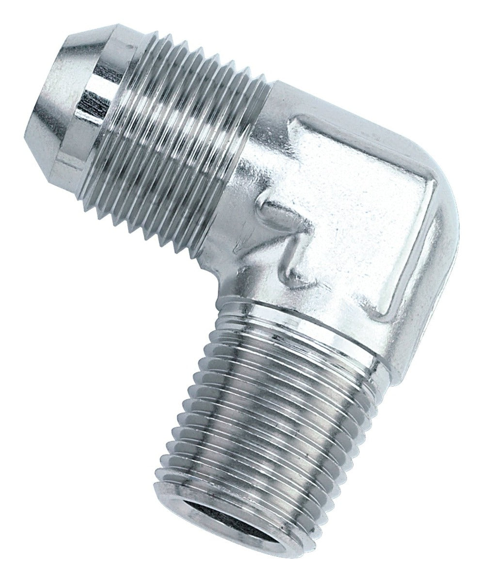 Russell 660792 Stainless 90 Deg Flare, 1/8 Pipe To -3
