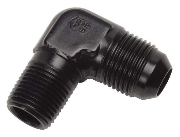 Russell 660813 -4 AN 1/4 inch NPT 90? Black Flare to Pipe Adapter
