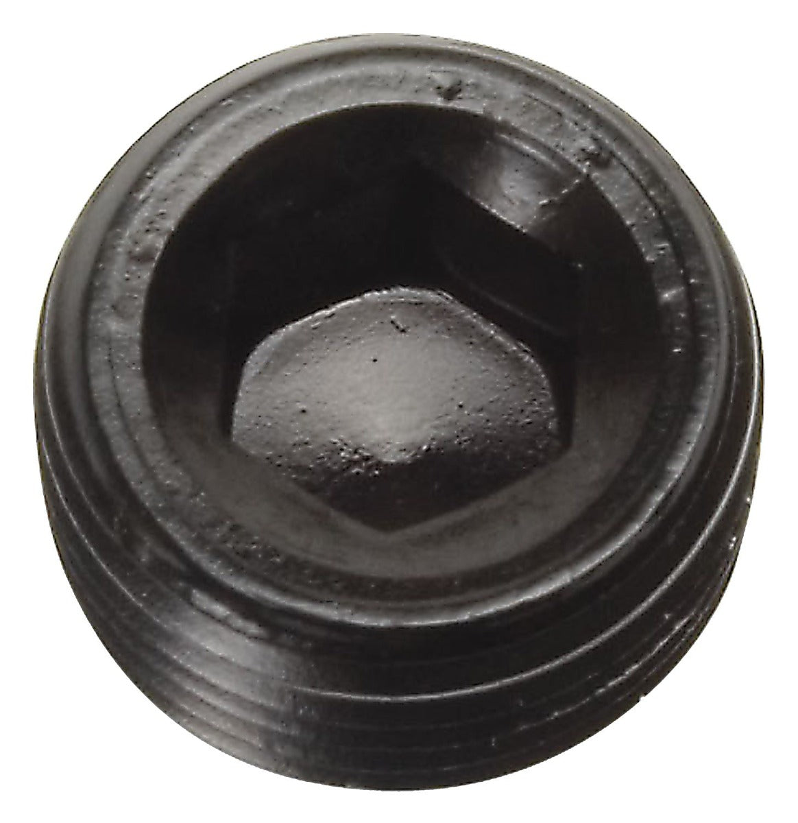 Russell 662043 Plug. 1/4 NPT. Invert hex. Black finish.