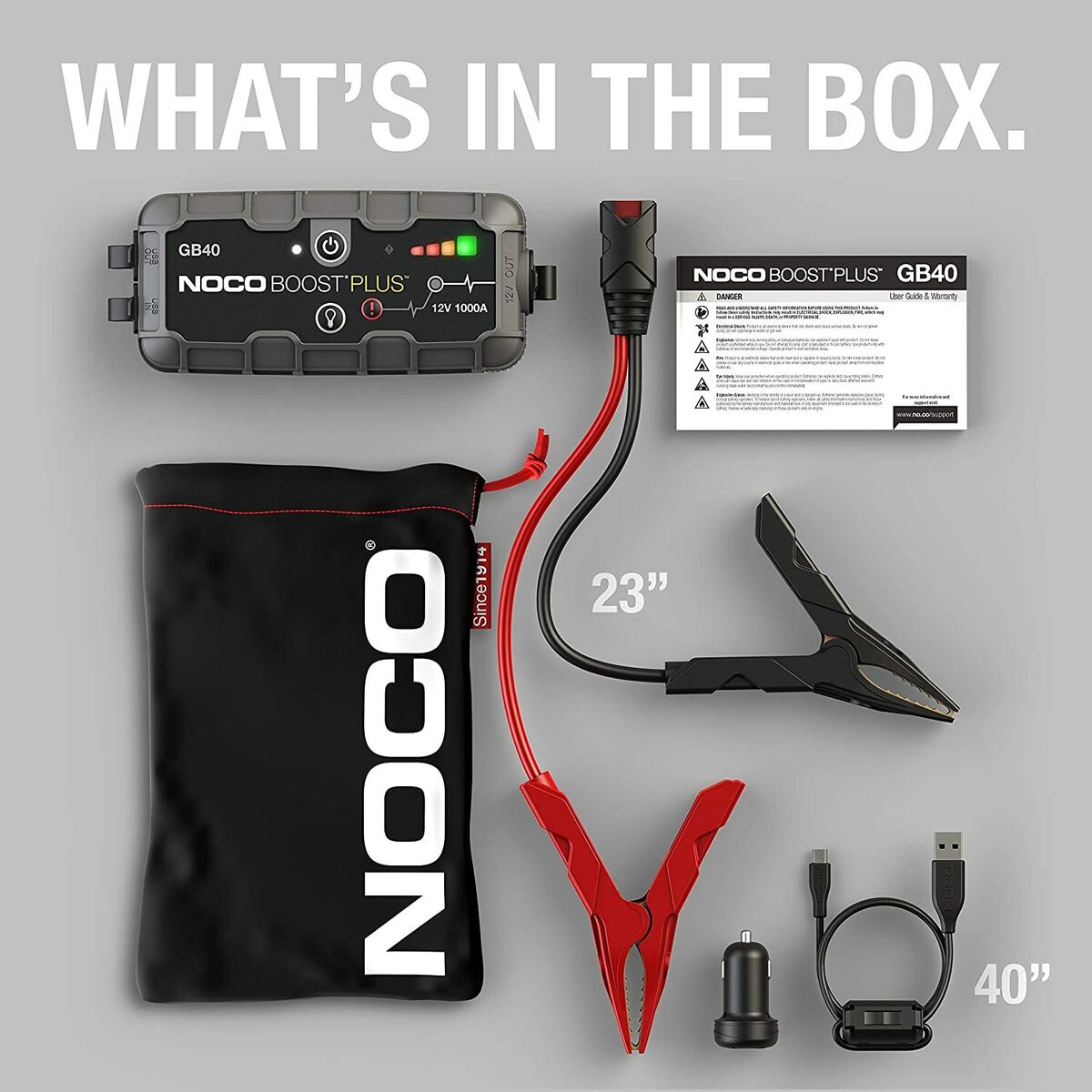 NOCO GB40 Boost 12V 1000A Jump Starter