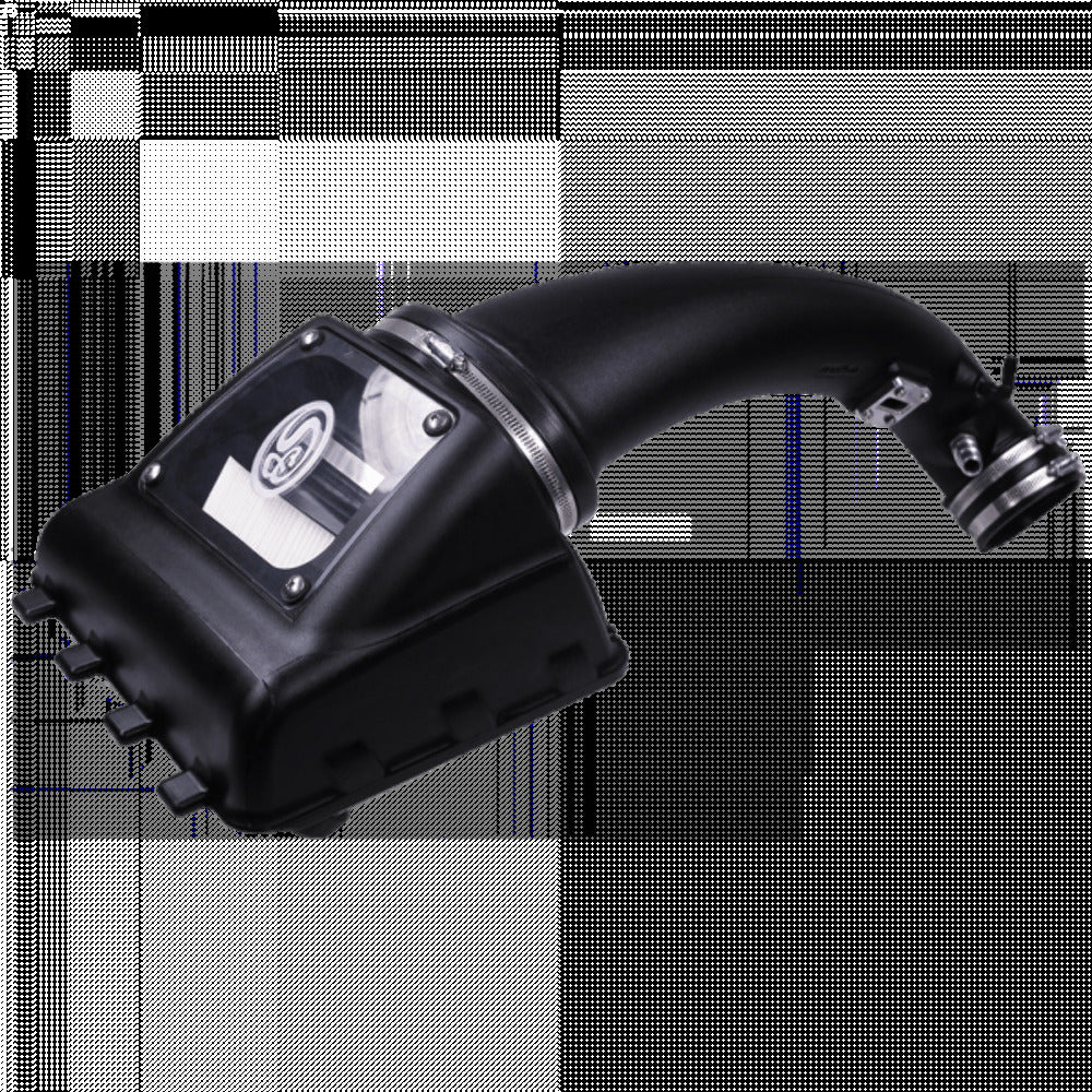 S&B Filters 75-5076D Cold Air Intake Dry Extendable White