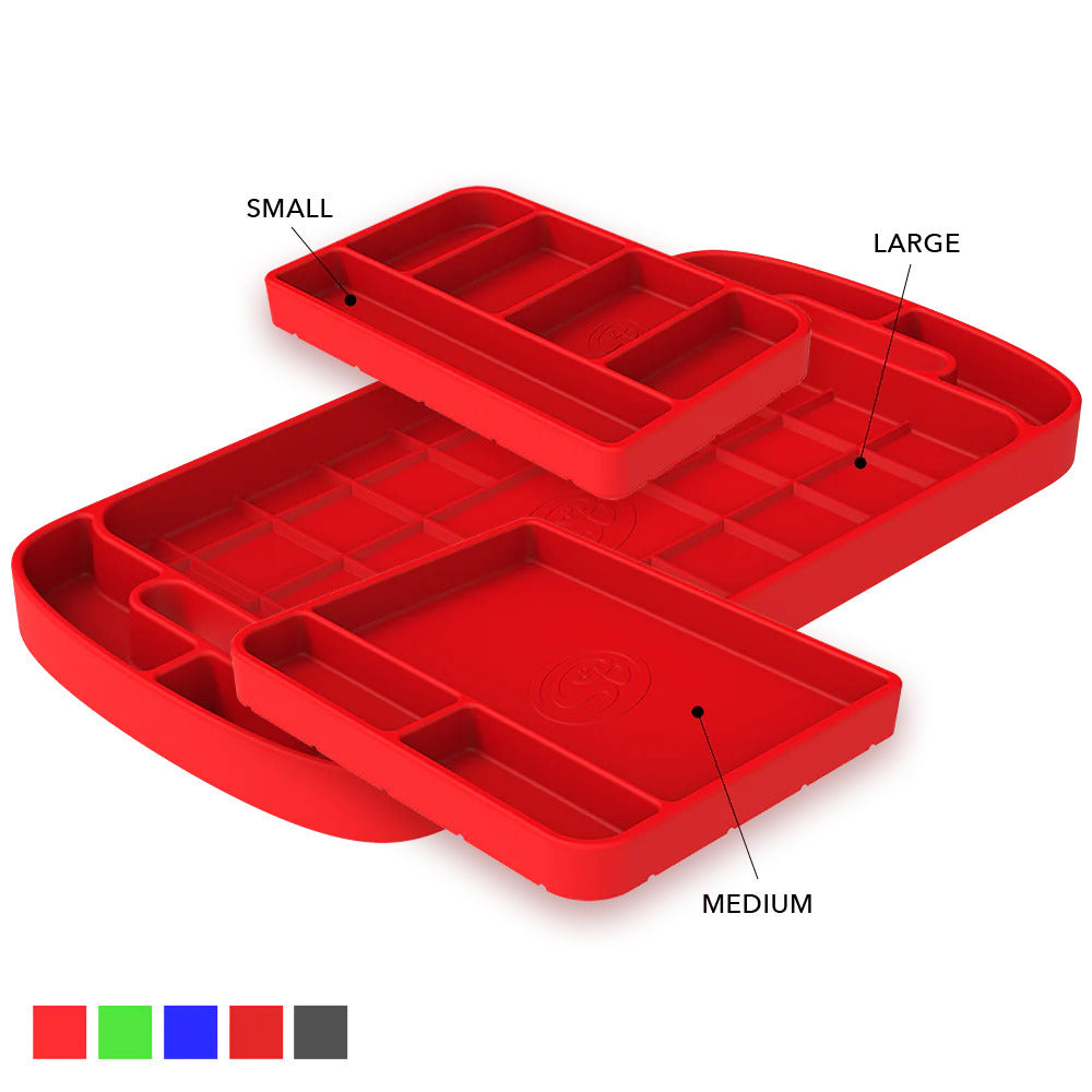 S&B Filters 80-1001 Tool Tray Silicone 3 Piece Set Color Red