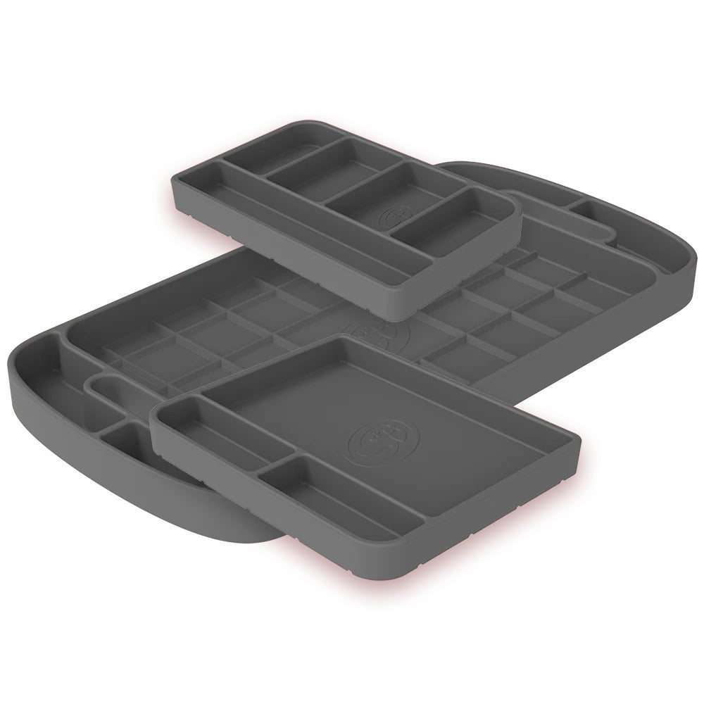 S&B Filters 80-1004 Tool Tray Silicone 3 Piece Set Color Charcoal