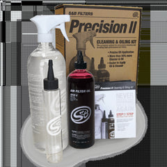 S&B Filters 88-0008 Cleaning Kit For Precision II Cleaning and Oil Kit Red Oil Oiled
