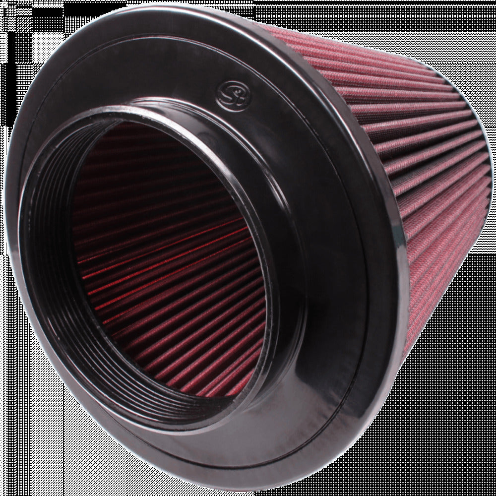 S&B Filters CR-90015 Replacement Air Filter for Competitor Intakes Oiled Cotton Cleanable Red