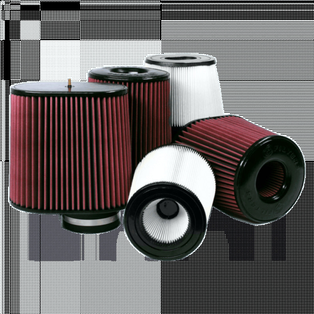 S&B Filters CR-90020D Replacement Air Filters for Competitors Intakes Dry Extendable White