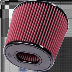 S&B Filters CR-91044 Replacement Air Filter for Competitor Intakes Oiled Cotton Cleanable Red