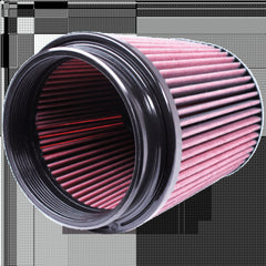 S&B Filters CR-91050 Replacement Air Filter for Competitor Intakes Oiled Cotton Cleanable Red