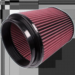 S&B Filters CR-91053 Replacement Air Filter for Competitor Intakes Oiled Cotton Cleanable Red