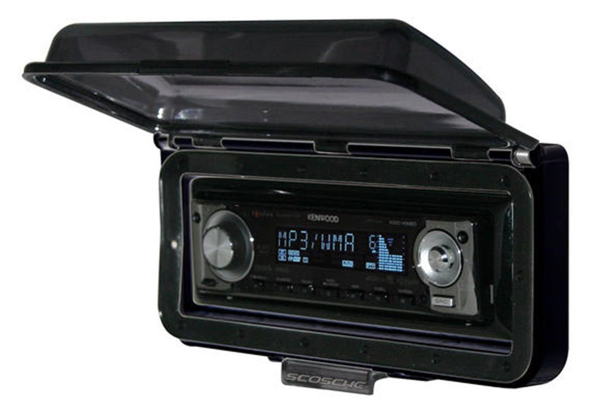 Scosche ACM3 Universal Aqua Marine Radio Cover Universal DIN w/Flip-Up Door