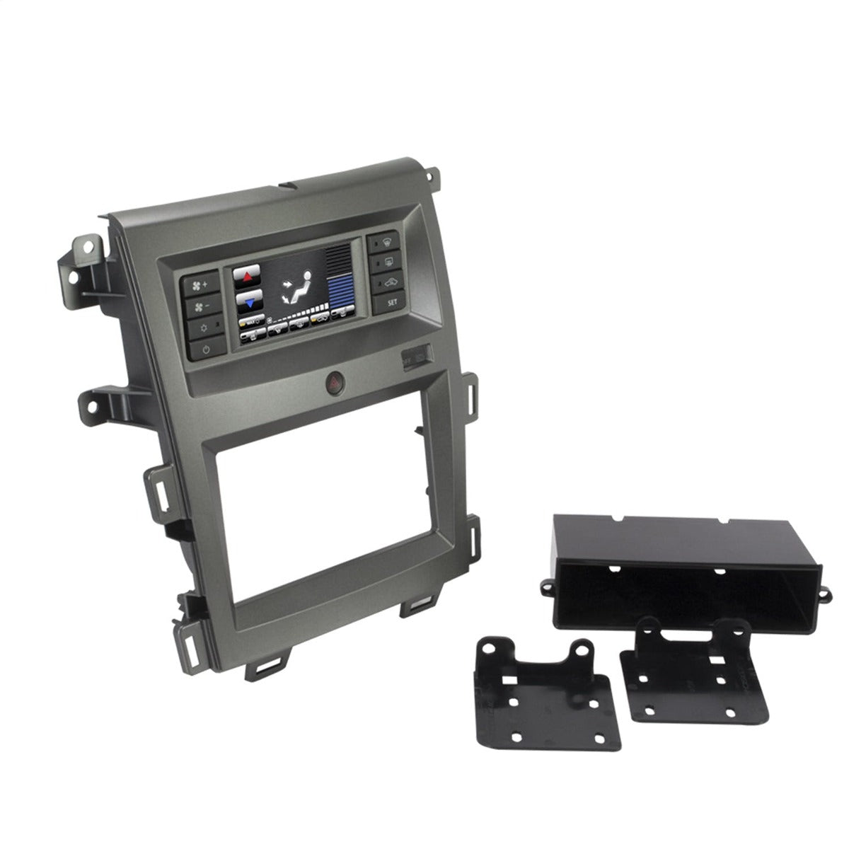 Scosche FD6205CHB Custom Fit ISO Double DIN Or Single DIN w/Pocket Dash Kit