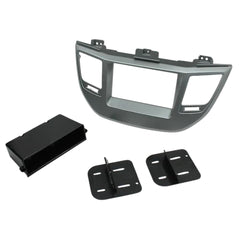 Scosche HY1635SB Custom Fit ISO Double DIN Or Single DIN w/Pocket Dash Kit
