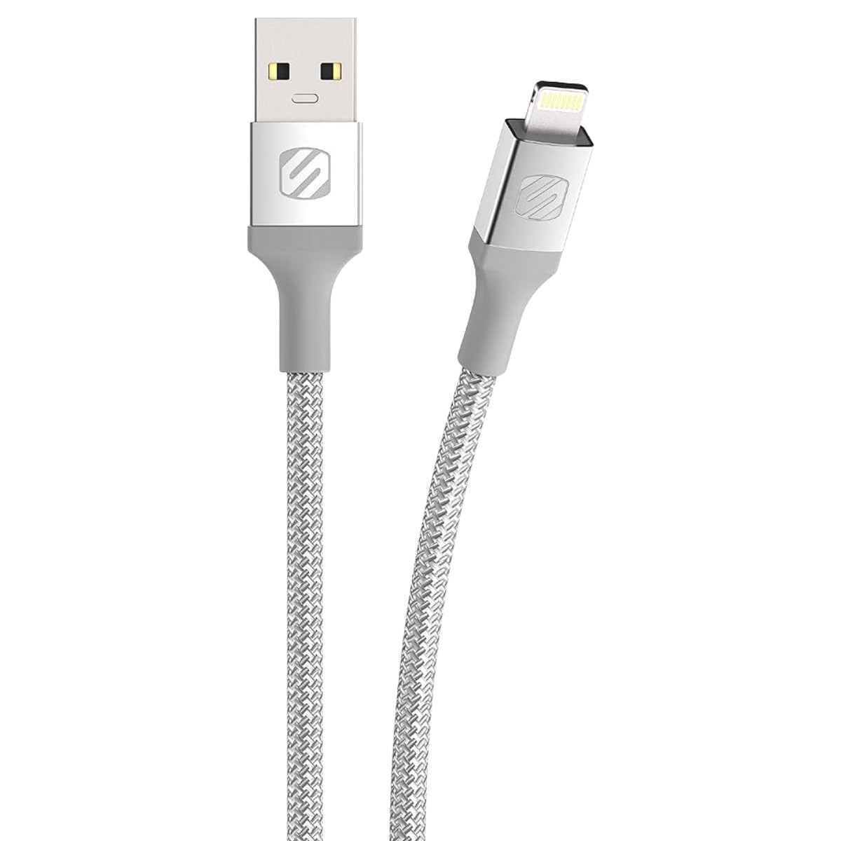 Scosche I3B4SR-SP Tangle-Free Braided Lightning? Cable 4ft Silver