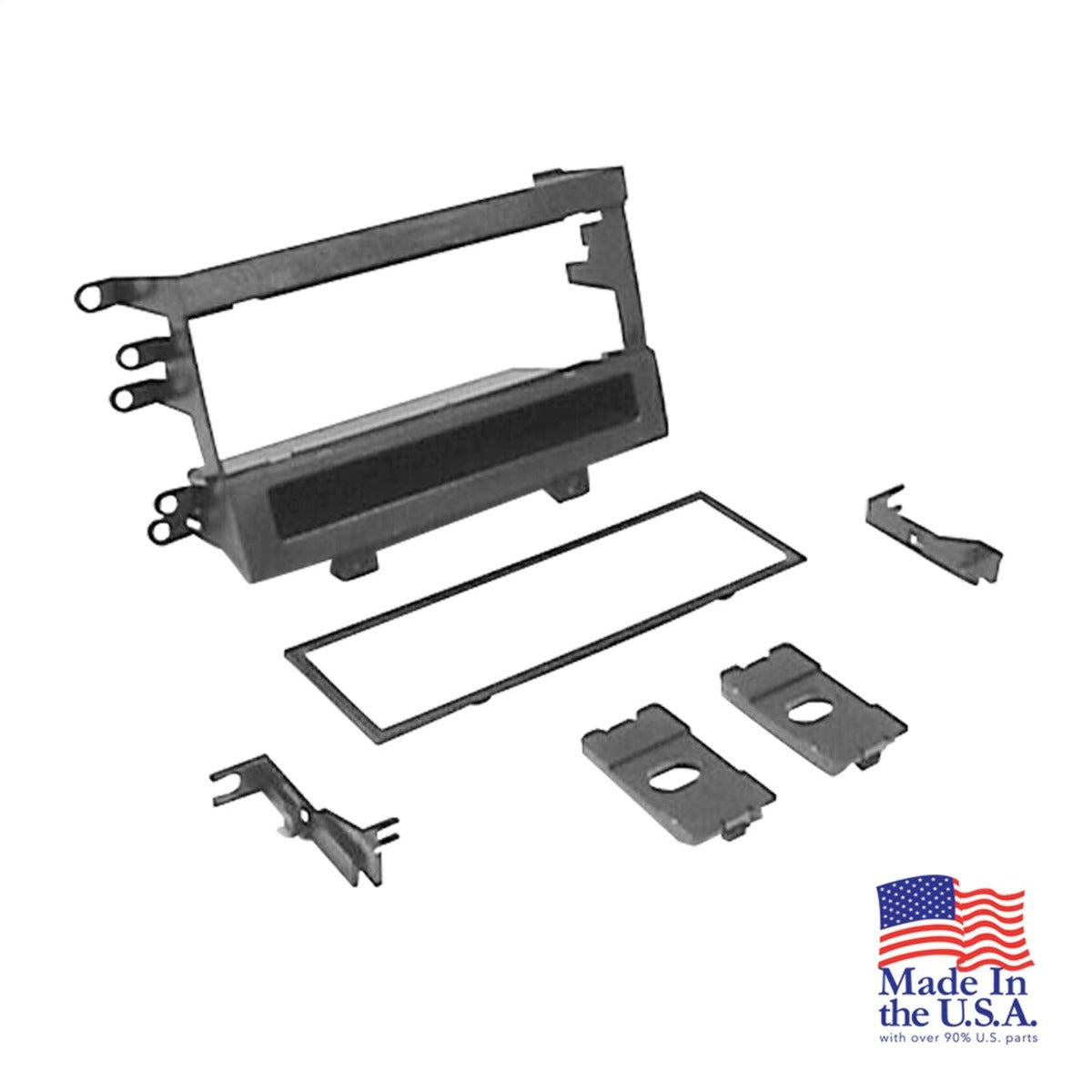 Scosche IM2122B Custom Fit DIN w/Molded Pocket Dash Kit