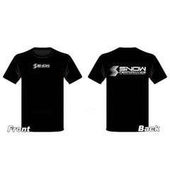 Snow Performance T-Shirt, Black with White Logo, 4XL SNO-19110XXXXL