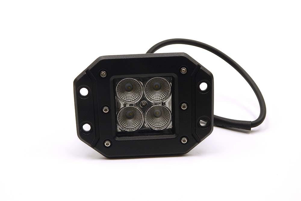 Southern Truck 79910 3-inch X 3-inch 16W Square Flush Mount LED Light Flood