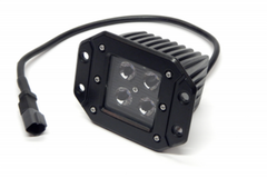 Southern Truck 79915 3-inch X 3-inch 16W Square Flush Mount LED Light Flood