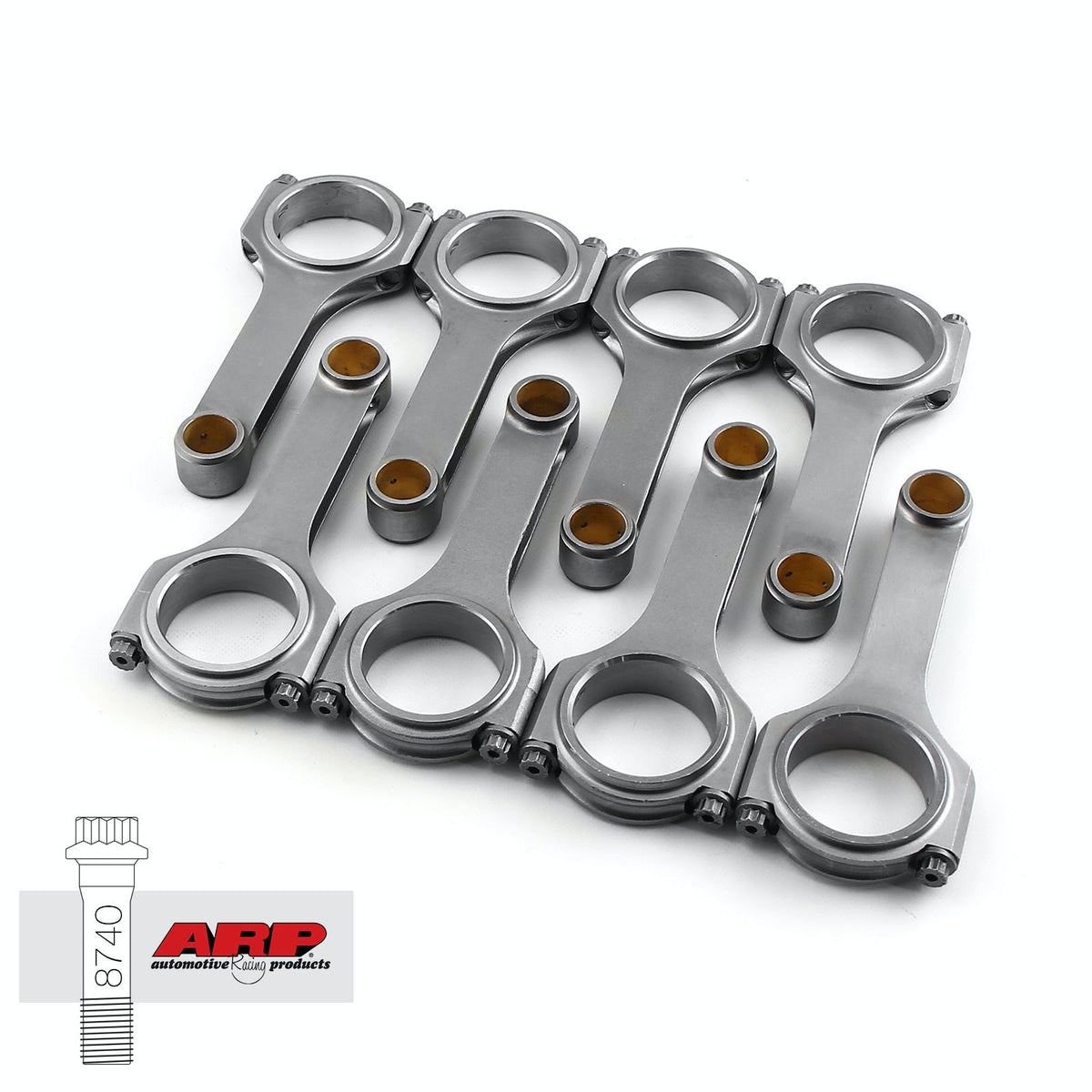 Speedmaster 1-274-013 H Beam 5.090 2.123 .912 4340 Connecting Rods w/ ARP 8740