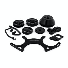 Speedmaster 1-673-001-01 Aluminum Complete Serpentine Belt Drive System Kit [Black]