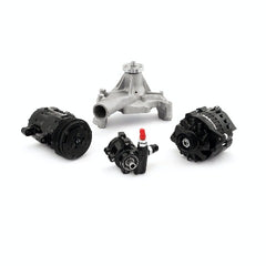 Speedmaster 1-673-001-01 Aluminum Complete Serpentine Belt Drive System Kit [Black]
