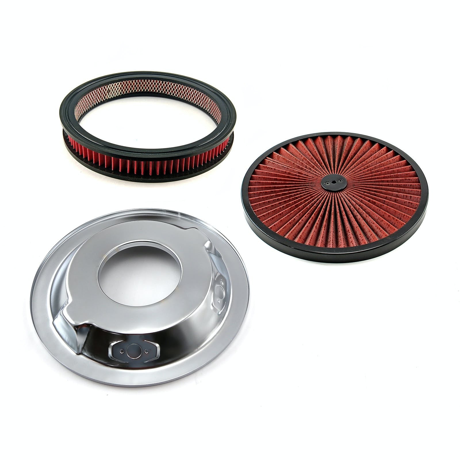 Speedmaster PCE104.1026 14 x 2 Washable Element Extreme Top w/Blk Ring Dropped Base Air Cleaner Kit