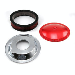 Speedmaster PCE104.1051 14 x 3 Washable Element Speedmaster Drop Base Aluminum Air Cleaner Red
