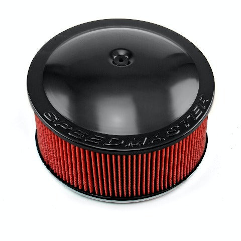 Speedmaster PCE104.1061 14 x 6 Washable Element Speedmaster Drop Base Aluminum Air Cleaner Black