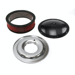Speedmaster PCE104.1064 14 x 4 Washable Element Speedmaster Flat Base Aluminum Air Cleaner Black