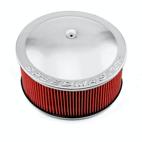 Speedmaster PCE104.1069 14 x 6 Washable Element Speedmaster Drop Base Aluminum Air Cleaner Silver