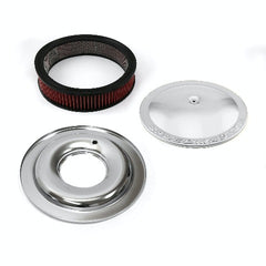 Speedmaster PCE104.1079 14 x 3 Washable Element Speedmaster Flat Base Aluminum Air Cleaner Polished