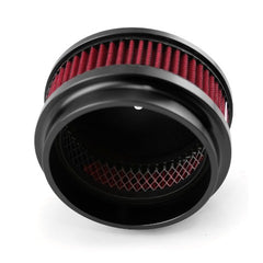 Speedmaster PCE104.1087 6 x 2 Washable Filter Billet Aluminum Air Cleaner Assembly Kit - Black