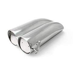 Speedmaster PCE106.1001 Polished Aluminum Fabricated Dual Carburetor Hood Scoop