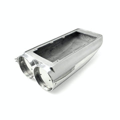 Speedmaster PCE106.1001 Polished Aluminum Fabricated Dual Carburetor Hood Scoop